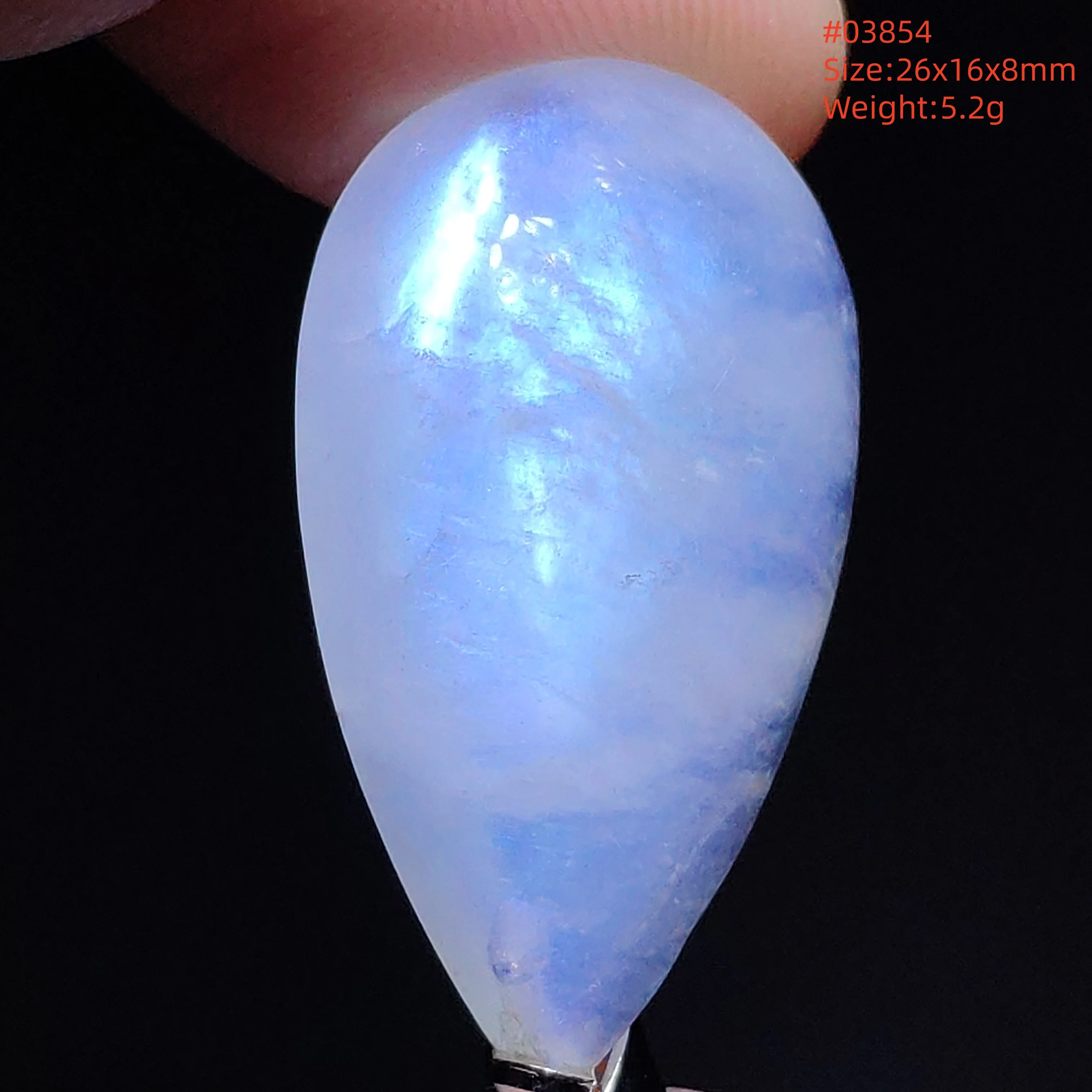 Natural Moonstone Oval Pendant in 925 Silver - Image 27