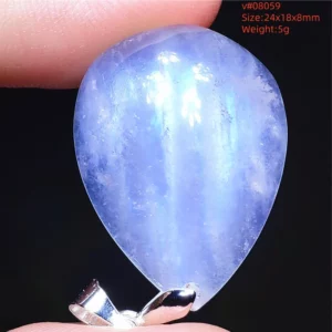 Natural Moonstone Oval Pendant in 925 Silver - Image 69