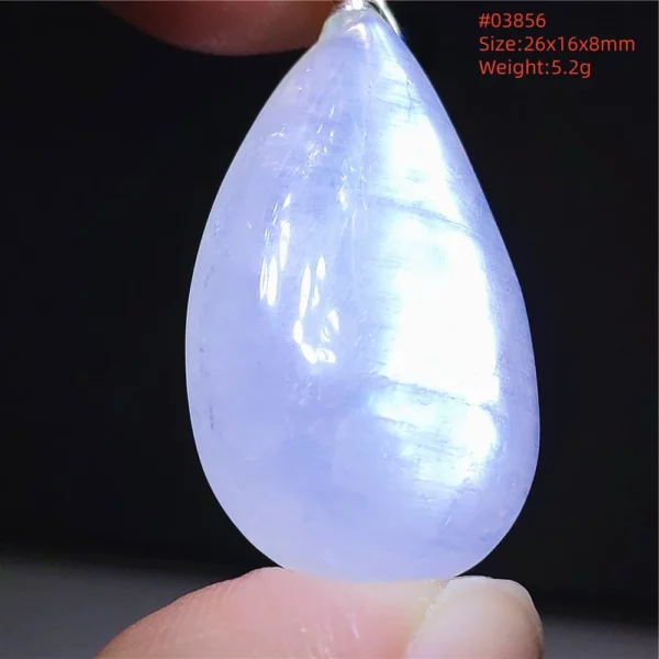 Natural Moonstone Oval Pendant in 925 Silver