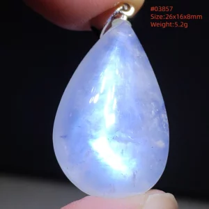 Natural Moonstone Oval Pendant in 925 Silver - Image 24