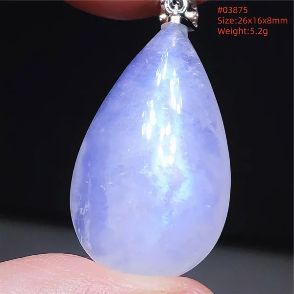 Natural Moonstone Oval Pendant in 925 Silver