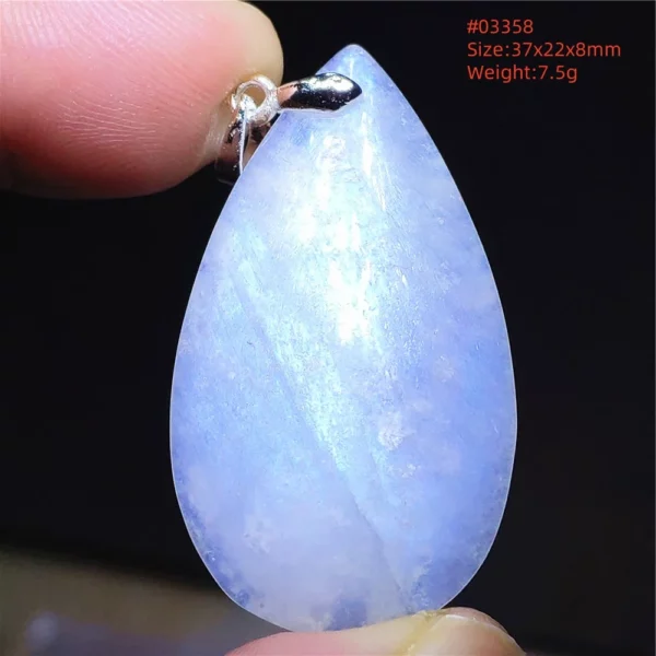 Natural Moonstone Oval Pendant in 925 Silver