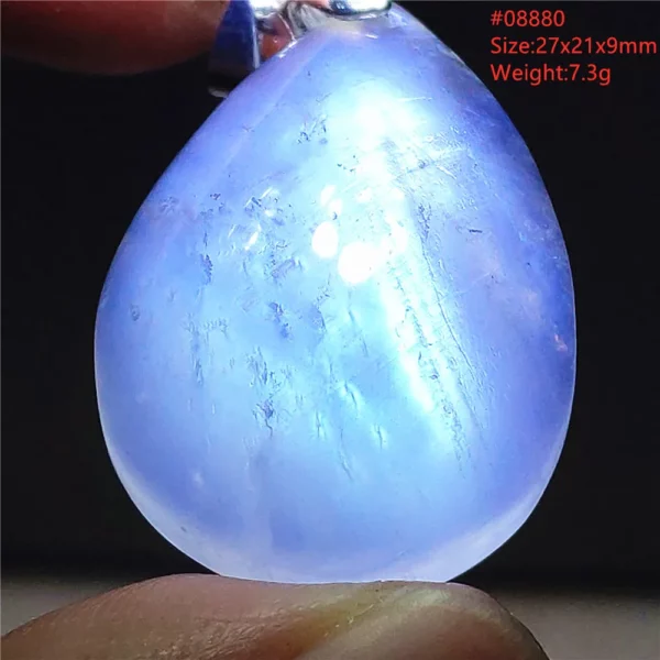 Natural Moonstone Oval Pendant in 925 Silver