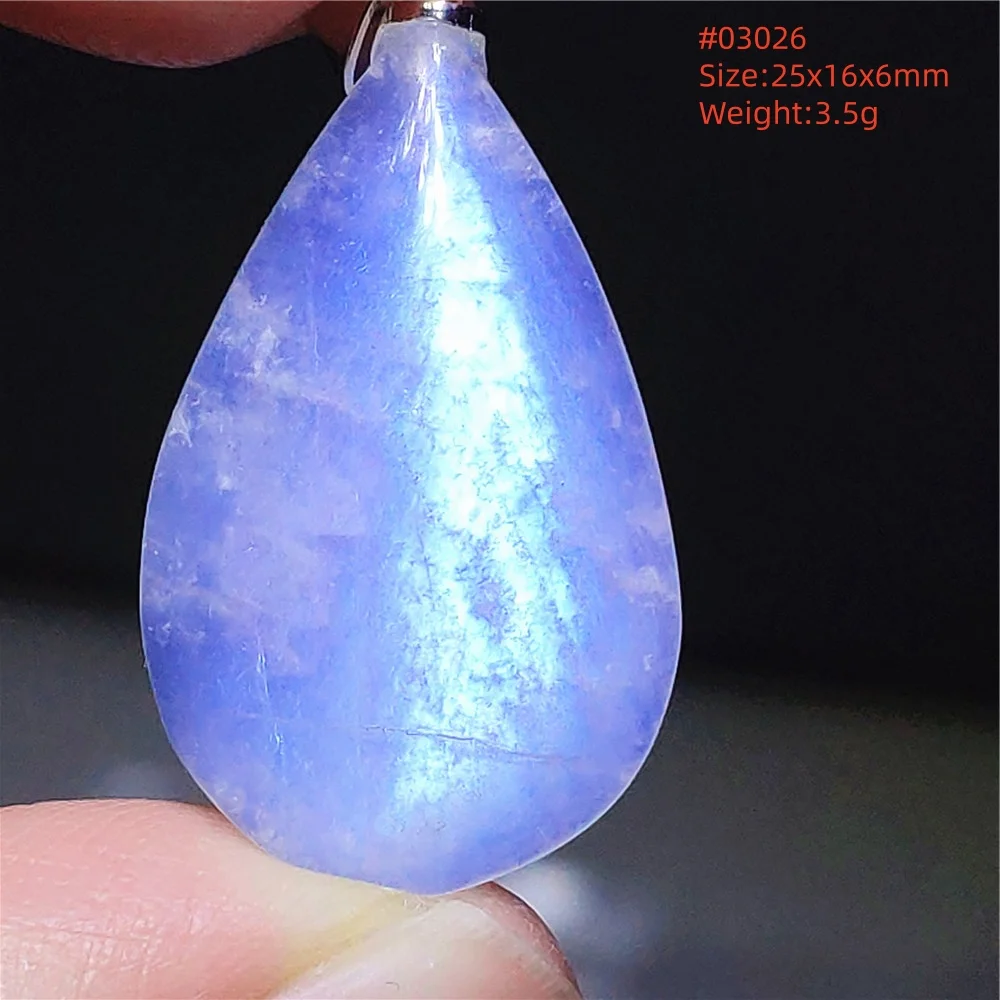 Natural Moonstone Oval Pendant in 925 Silver - Image 7