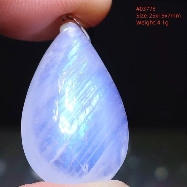 Natural Moonstone Oval Pendant in 925 Silver