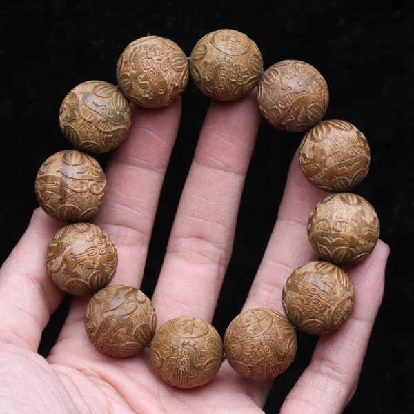 Natural Multicolor Wooden Bracelet for Men, 20mm Elastic