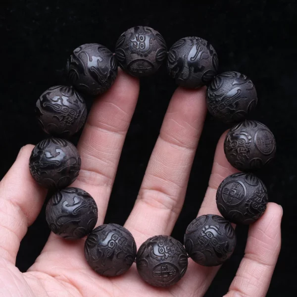 Natural Multicolor Wooden Bracelet for Men, 20mm Elastic