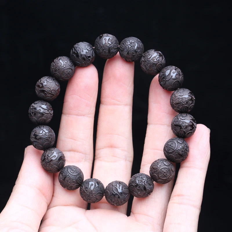 Natural Multicolor Wooden Bracelet for Men, 20mm Elastic - Image 14