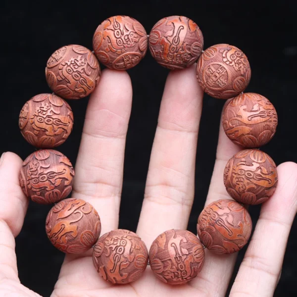 Natural Multicolor Wooden Bracelet for Men, 20mm Elastic