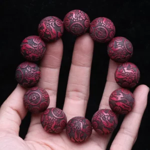 Natural Multicolor Wooden Bracelet for Men, 20mm Elastic - Image 6