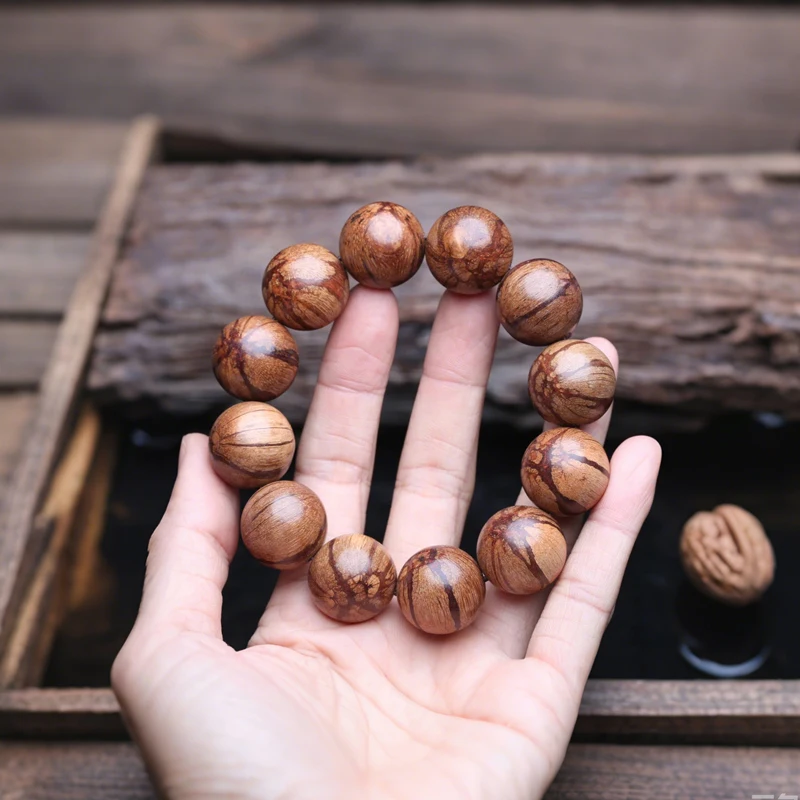 Natural Original Ecological Rosewood 20mm Beaded Bracelet, Men's Meditation Universal Accessory - Image 2