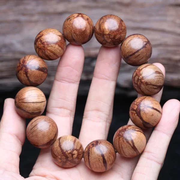 Natural Original Ecological Rosewood 20mm Beaded Bracelet, Men's Meditation Universal Accessory