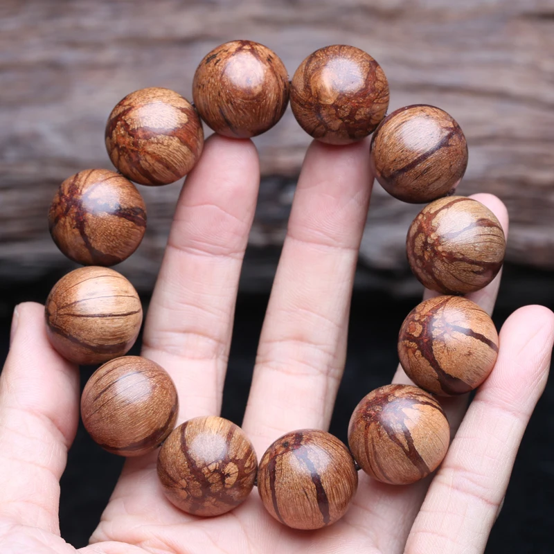 Natural Original Ecological Rosewood 20mm Beaded Bracelet, Men's Meditation Universal Accessory - Image 7