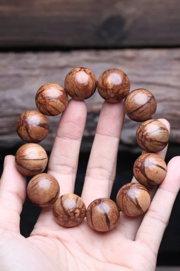 Natural Original Ecological Rosewood 20mm Beaded Bracelet, Men's Meditation Universal Accessory