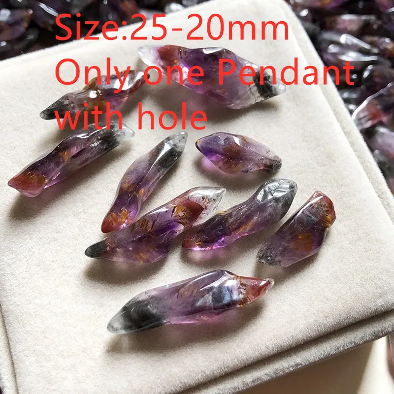 Natural Purple Cacoxenite Red Auralite 23 Pendant Jewelry Women Men Auralite 23 Canada Crystal Cacoxenite Jewelry AAAAA - Image 14