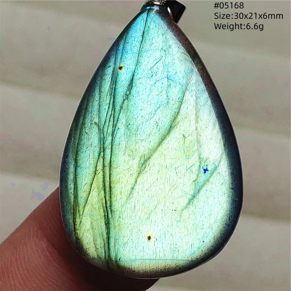 Rainbow Flash Purple Labradorite Pendant Necklace - Image 34