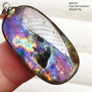 Rare Purple & Blue Labradorite Pendant, Women & Men - Image 2