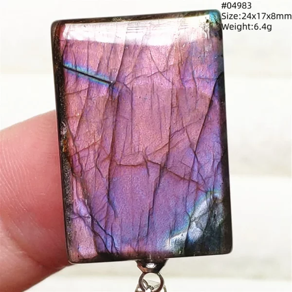 Rare Purple & Blue Labradorite Pendant, Women & Men