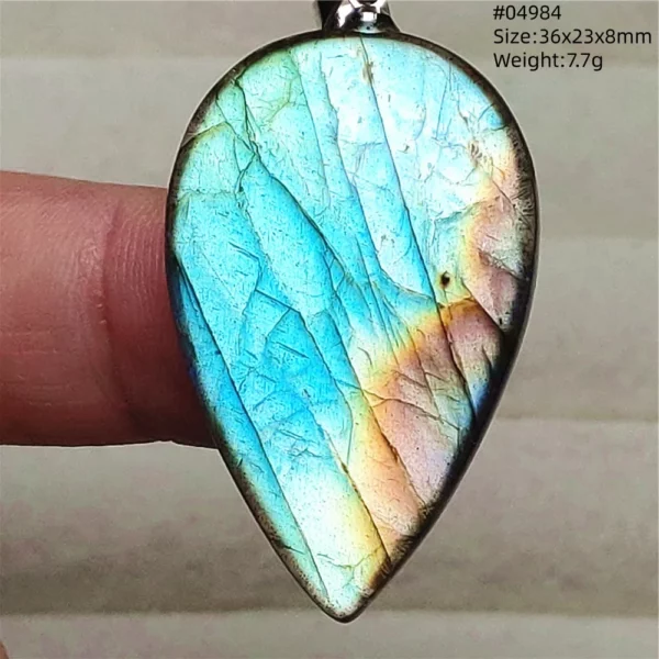 Rare Purple & Blue Labradorite Pendant, Women & Men