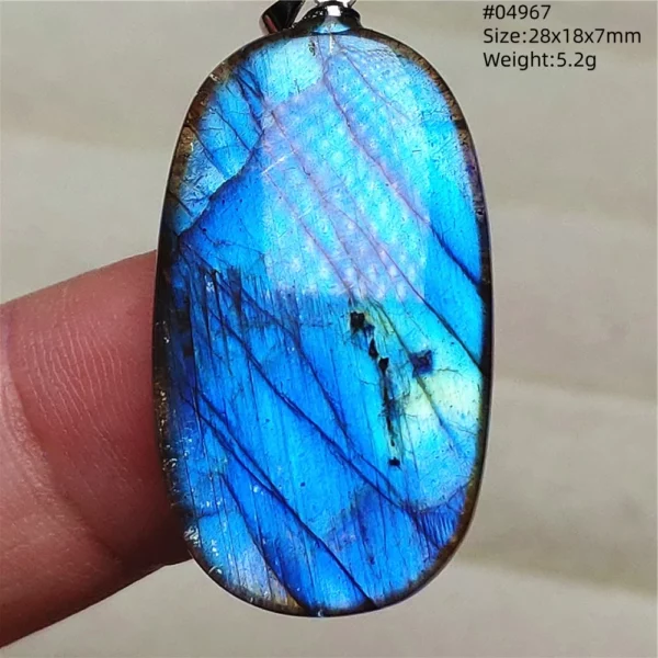 Rare Purple & Blue Labradorite Pendant, Women & Men