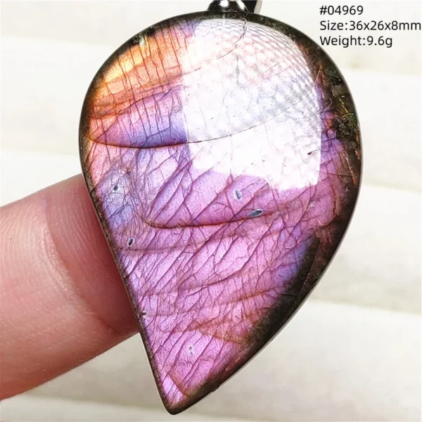 Rare Purple & Blue Labradorite Pendant, Women & Men