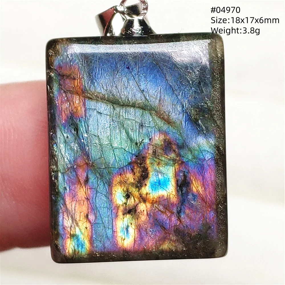 Rare Purple & Blue Labradorite Pendant, Women & Men - Image 37