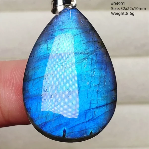 Rare Purple & Blue Labradorite Pendant, Women & Men