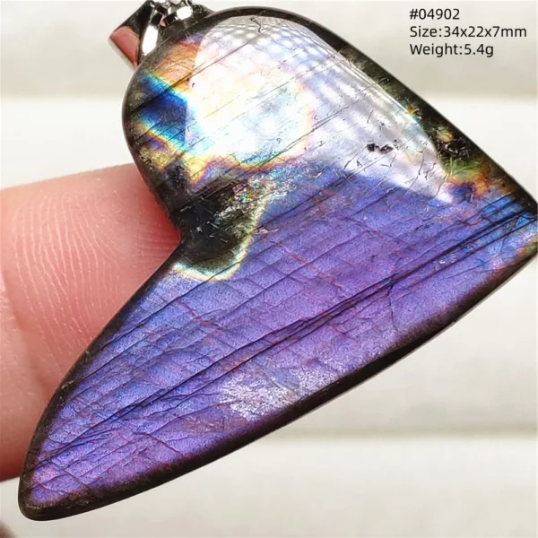 Rare Purple & Blue Labradorite Pendant, Women & Men
