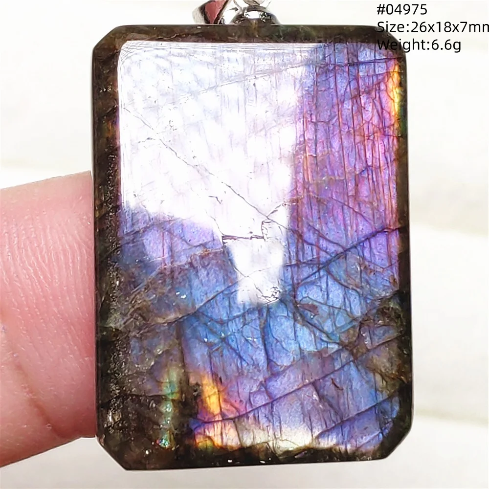 Rare Purple & Blue Labradorite Pendant, Women & Men - Image 29