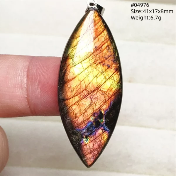 Rare Purple & Blue Labradorite Pendant, Women & Men