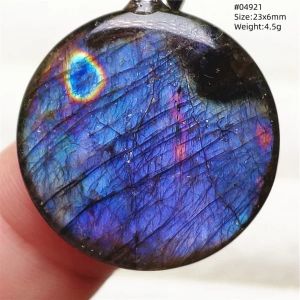 Rare Purple & Blue Labradorite Pendant, Women & Men