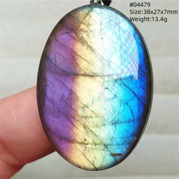 Rare Purple & Blue Labradorite Pendant, Women & Men