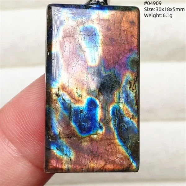 Rare Purple & Blue Labradorite Pendant, Women & Men
