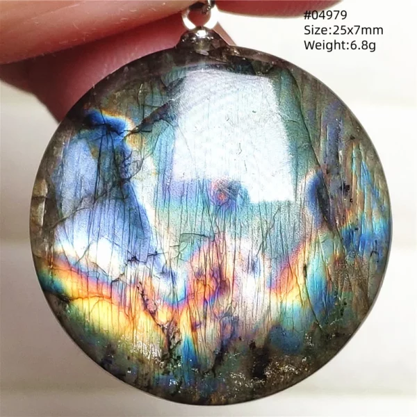 Rare Purple & Blue Labradorite Pendant, Women & Men