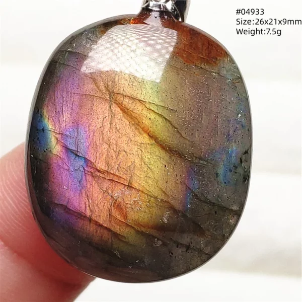Rare Purple & Blue Labradorite Pendant, Women & Men