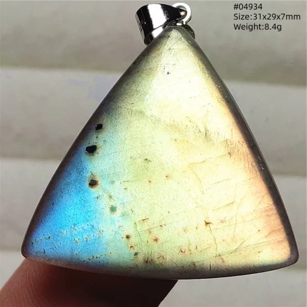 Rare Purple & Blue Labradorite Pendant, Women & Men