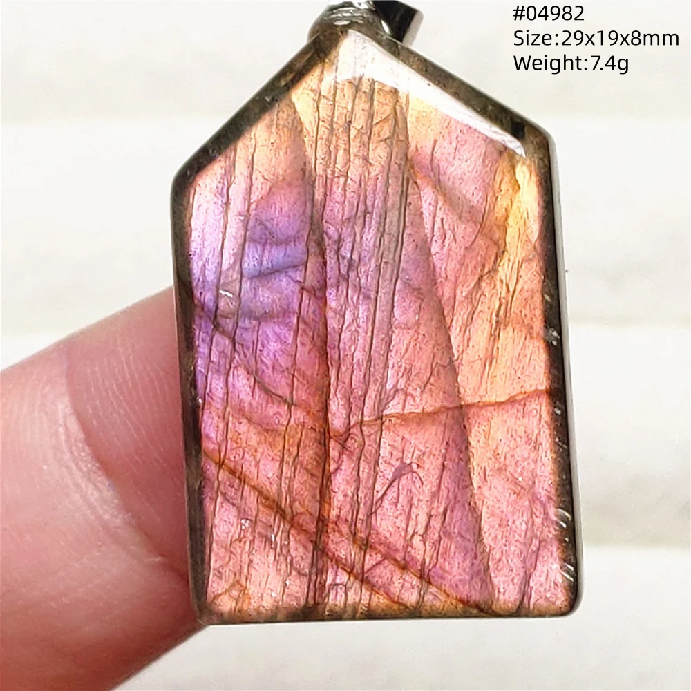 Rare Purple & Blue Labradorite Pendant, Women & Men - Image 17