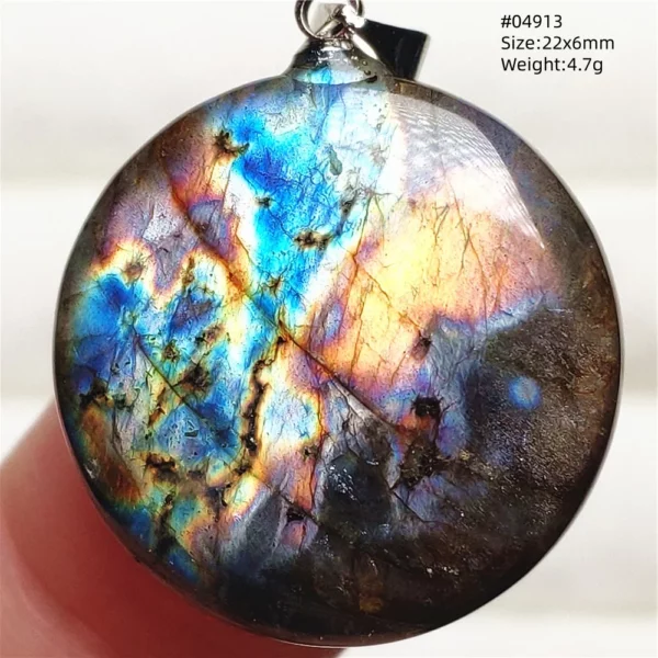Rare Purple & Blue Labradorite Pendant, Women & Men
