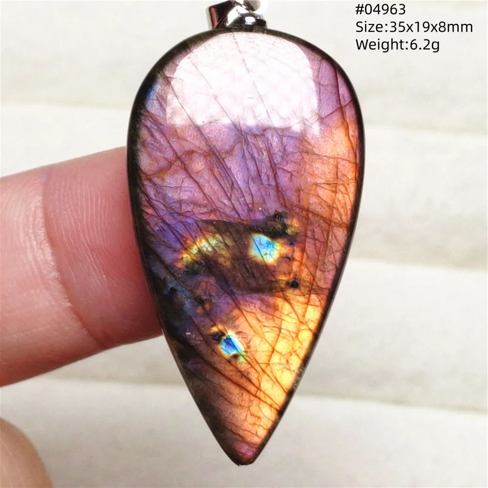 Rare Purple & Blue Labradorite Pendant, Women & Men - Image 40