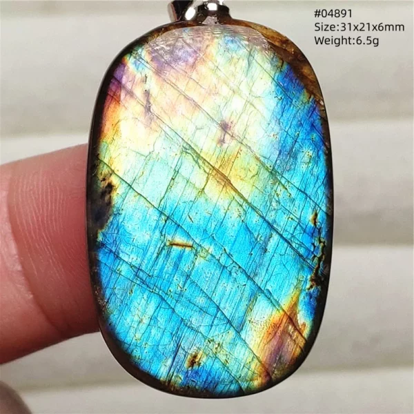 Natural Purple Labradorite Pendant Jewelry Rare Women Men Blue Labradorite Necklace Fashion Stone Jewelry AAAAAA