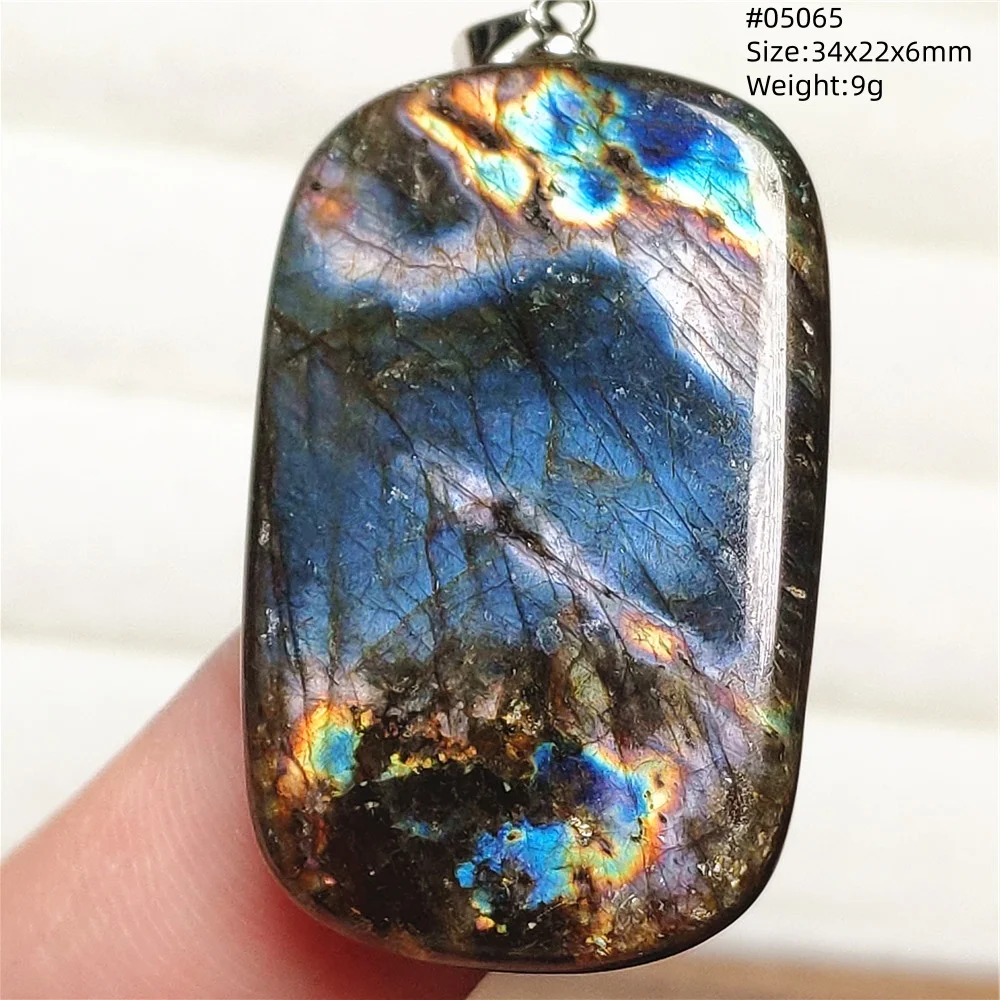 Natural Purple Labradorite Pendant Jewelry Rare Women Men Blue Labradorite Necklace Fashion Stone Jewelry AAAAAA - Image 28