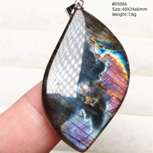 Natural Purple Labradorite Pendant Jewelry Rare Women Men Blue Labradorite Necklace Fashion Stone Jewelry AAAAAA - Image 26
