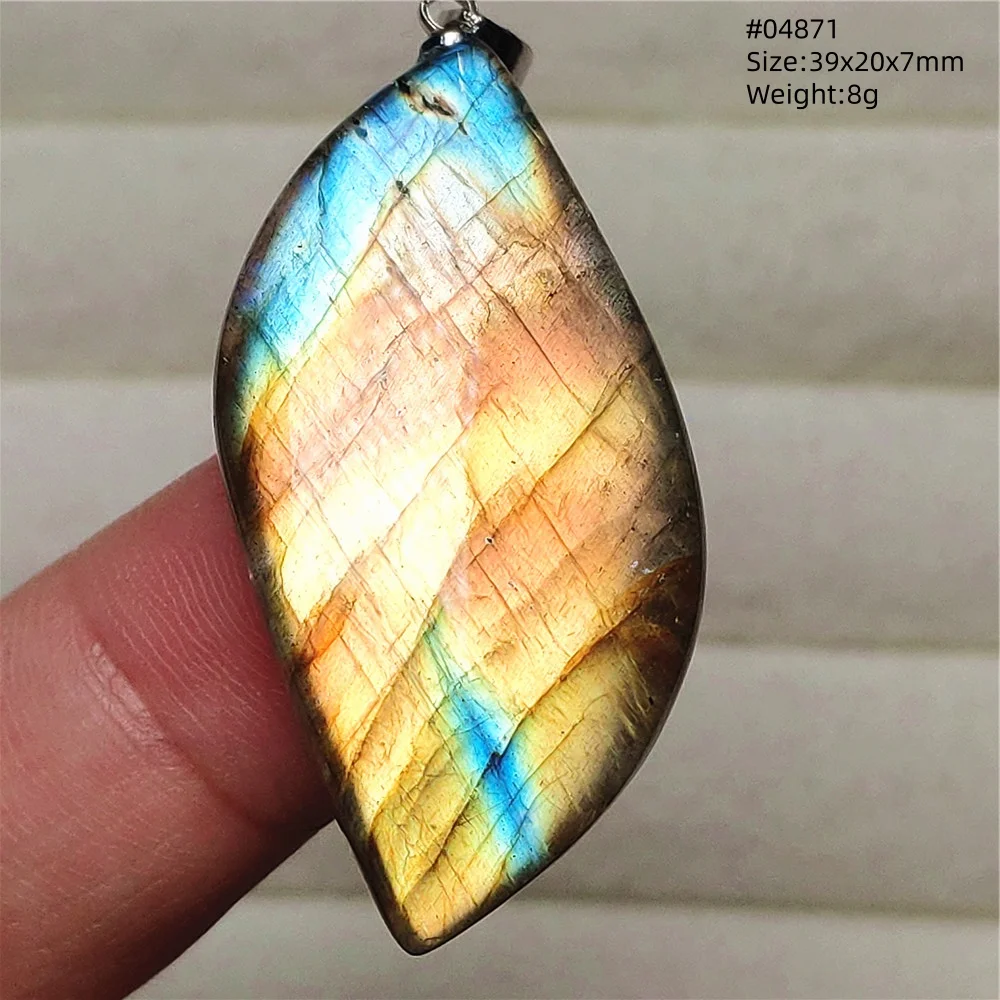 Natural Purple Labradorite Pendant Jewelry Rare Women Men Blue Labradorite Necklace Fashion Stone Jewelry AAAAAA - Image 45