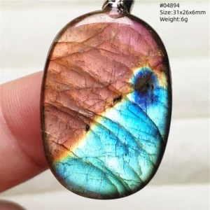 Natural Purple Labradorite Pendant Jewelry Rare Women Men Blue Labradorite Necklace Fashion Stone Jewelry AAAAAA - Image 27