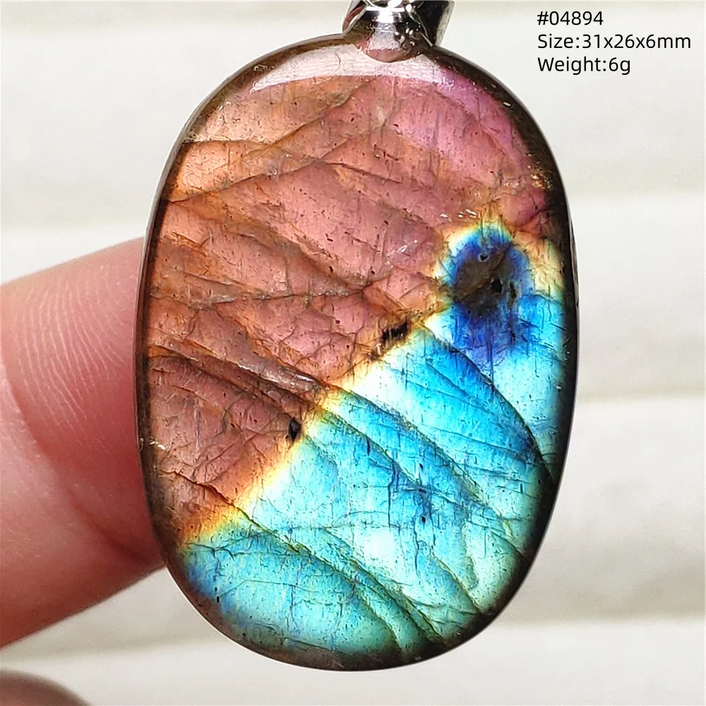 Natural Purple Labradorite Pendant Jewelry Rare Women Men Blue Labradorite Necklace Fashion Stone Jewelry AAAAAA - Image 27
