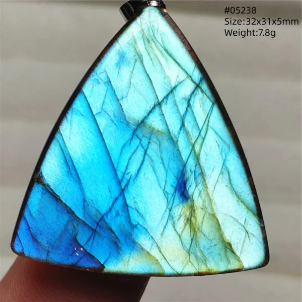 Natural Purple Labradorite Pendant Jewelry Rare Women Men Blue Labradorite Necklace Fashion Stone Jewelry AAAAAA