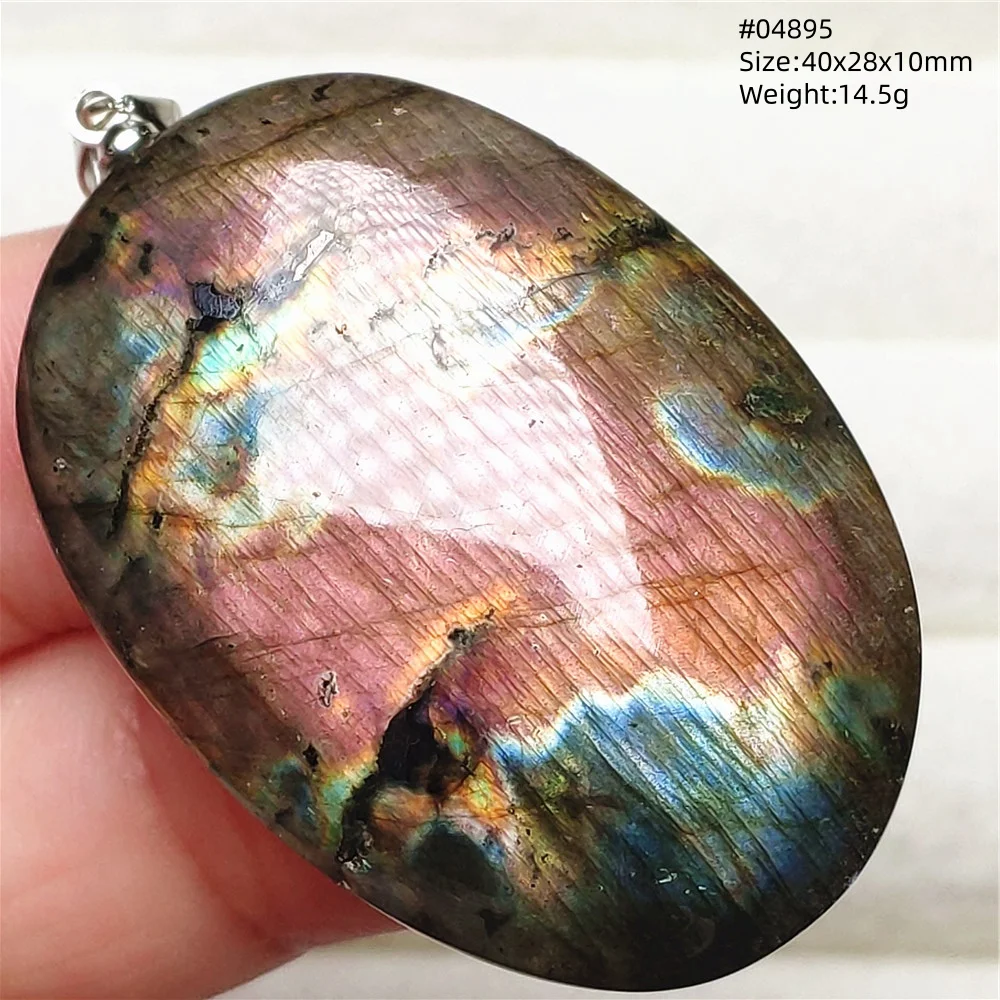 Natural Purple Labradorite Pendant Jewelry Rare Women Men Blue Labradorite Necklace Fashion Stone Jewelry AAAAAA - Image 19