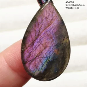 Natural Purple Labradorite Pendant Jewelry Rare Women Men Blue Labradorite Necklace Fashion Stone Jewelry AAAAAA - Image 20