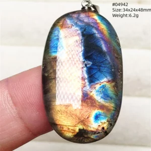 Natural Purple Labradorite Pendant Jewelry Rare Women Men Blue Labradorite Necklace Fashion Stone Jewelry AAAAAA - Image 68