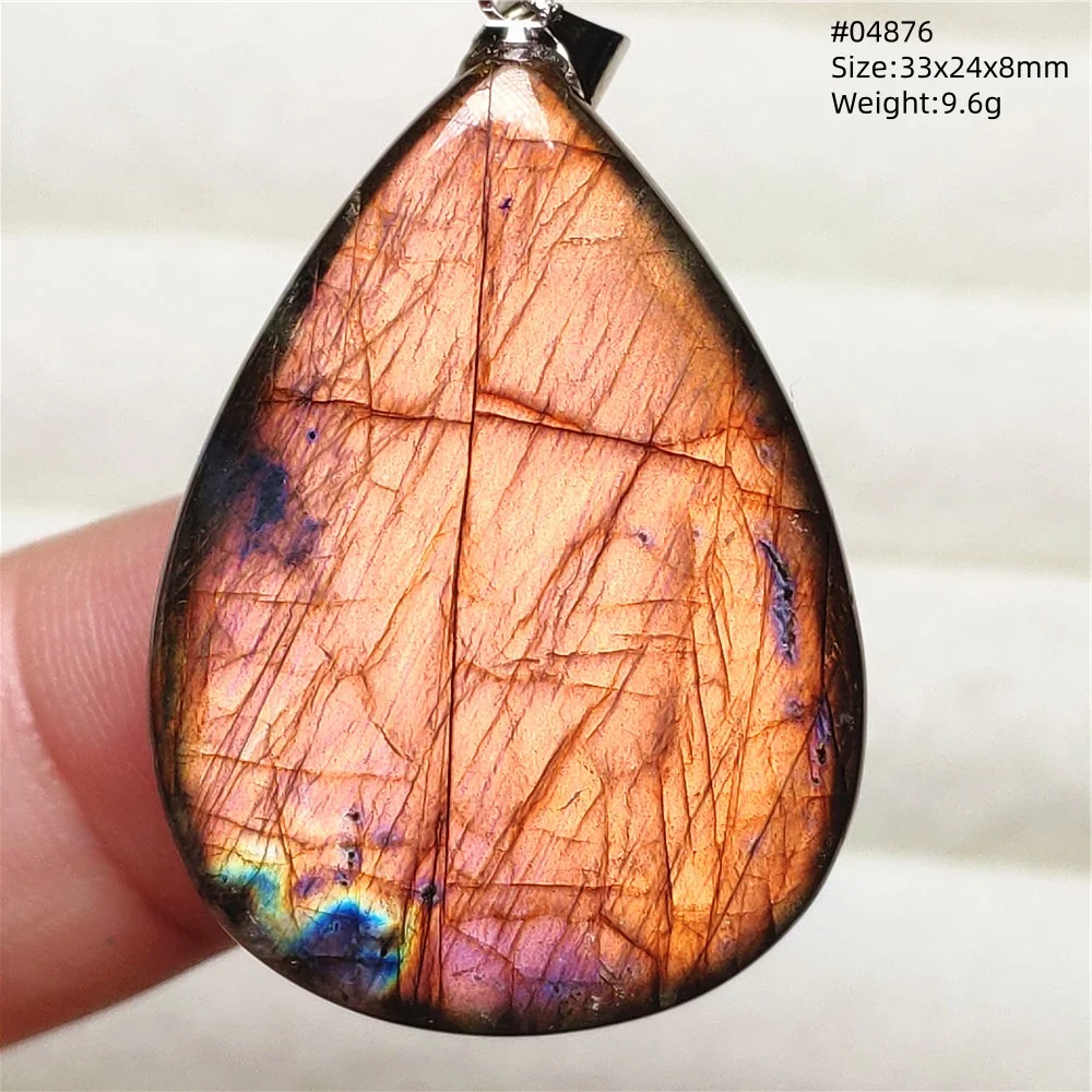 Natural Purple Labradorite Pendant Jewelry Rare Women Men Blue Labradorite Necklace Fashion Stone Jewelry AAAAAA - Image 44